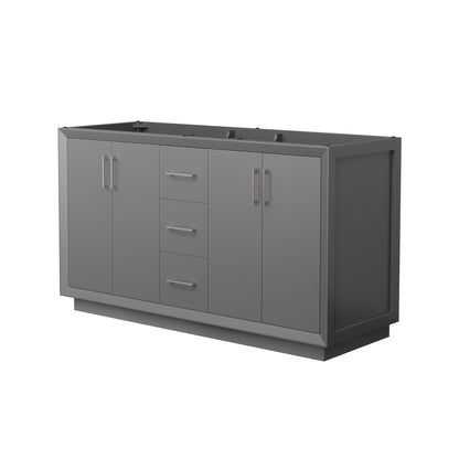 Strada Double Bathroom Vanity - 59.25W x 34.25H x 21.75D
