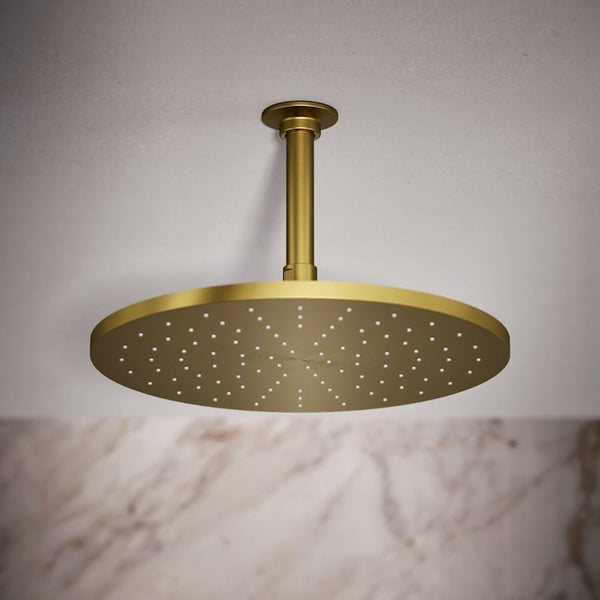 Contemporary Round 12" Single Function 2.5 GPM Rainhead with MasterClean Sprayface and Katalyst Air-Induction Technology