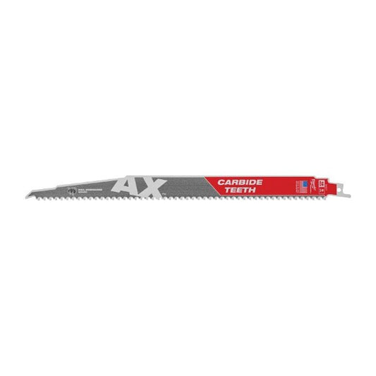 SAWZALL® The AX™ Carbide Tip Reciprocating Saw Blade, 12 in L, 5 tpi, 0.05 in THK
