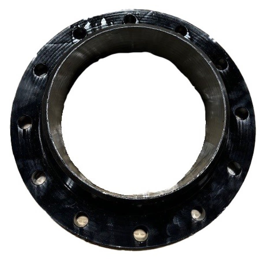 Raised Face Flange, 12 in, Weld Neck, 19 in OD, 12 Bolt Holes, 150 lb, Carbon Steel