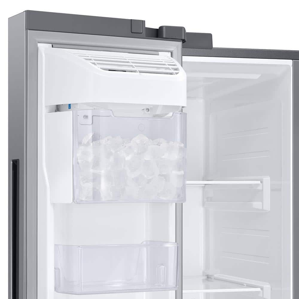 28Cuft Sxs Refrigerator With Ice Maker Stainless Steel