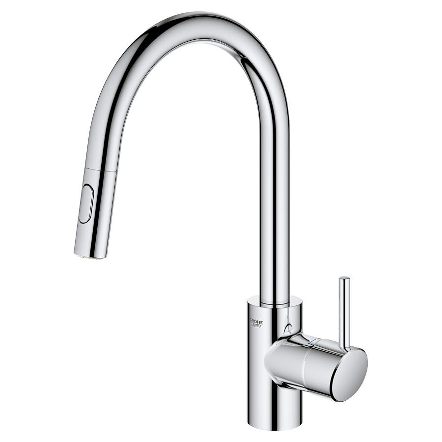 Concetto™ Kitchen Faucet, Deck Mount, ADA, 1 Lever Handle, 1-Hole, Chrome