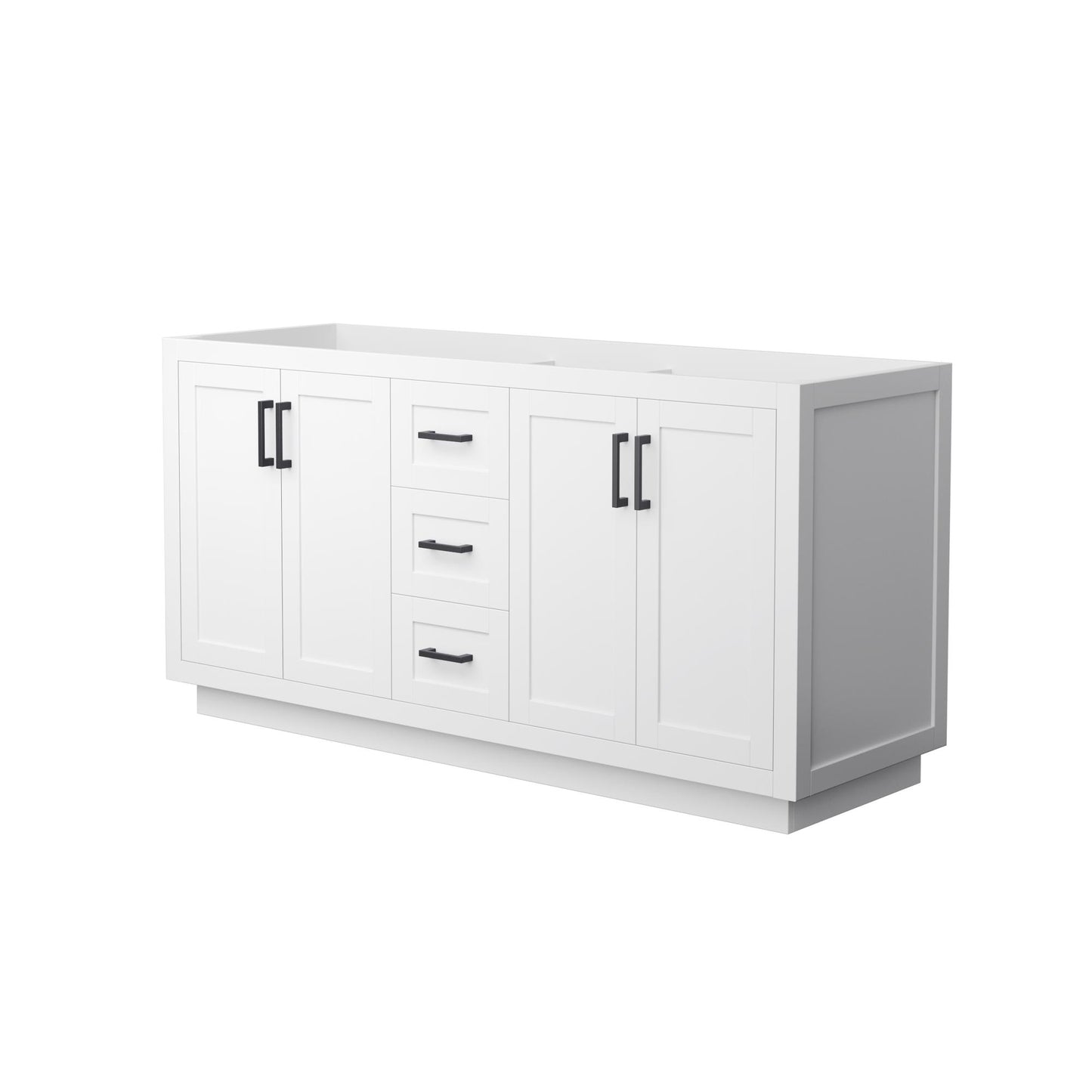 Miranda Double Bathroom Vanity - 65.25W x 33H x 21.75D