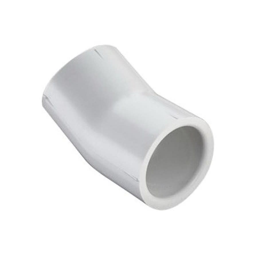 22.5 deg Elbow, 2-1/2 in, Socket, SCH 40/STD, PVC