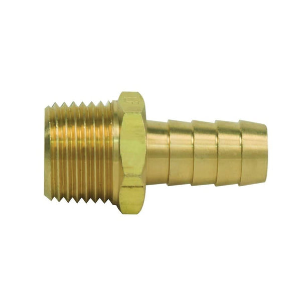 Hose Adapter, 1/2 in, Barb x MNPT, Brass