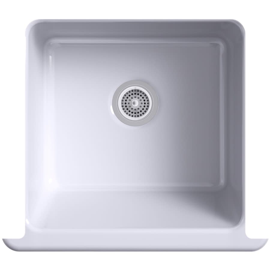 Whitehaven 23-1/2" Self-Trimming Farmhouse Single Basin Enameled Cast Iron Kitchen Sink