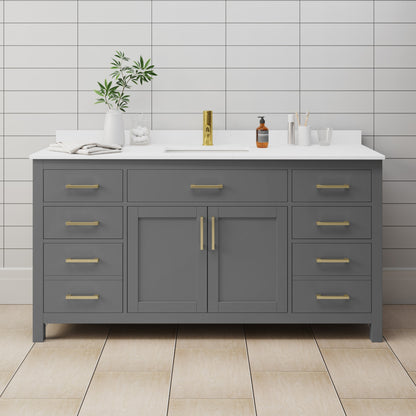 Beckett Single Bathroom Vanity - 66W x 35H x 22D