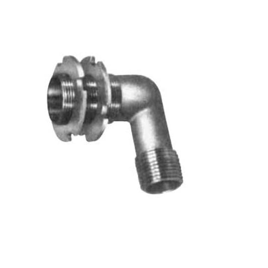 Fiberglass Shower Arm Elbow, 1/2 in, CWT/MNPT x 1/2 in, FNPT