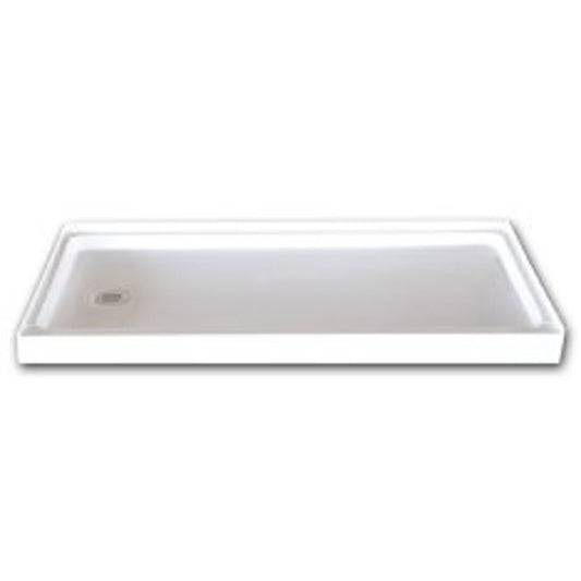 Shower Tray/Base, Fiberglass, White