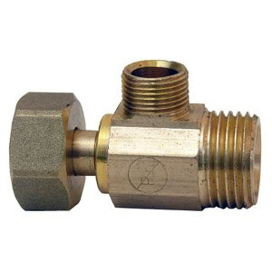 Multi Turn Angle Stop, 1/2 x 3/8 in, FNPT x FNPT x Comp, Chrome