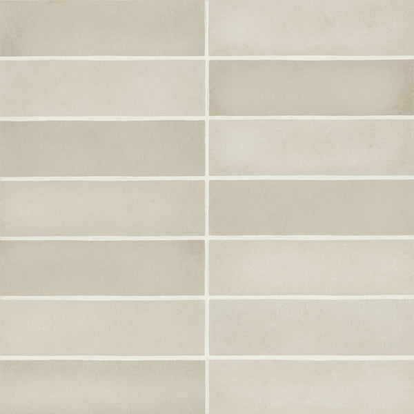Makoto 2.5" x 10" Matte Ceramic Wall Tile in Kumo Grey