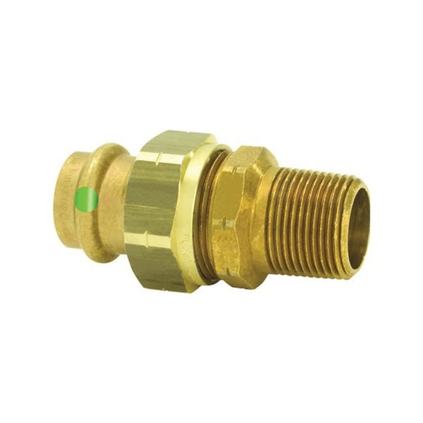 Union, 1/2 in, Press x MNPT, Bronze
