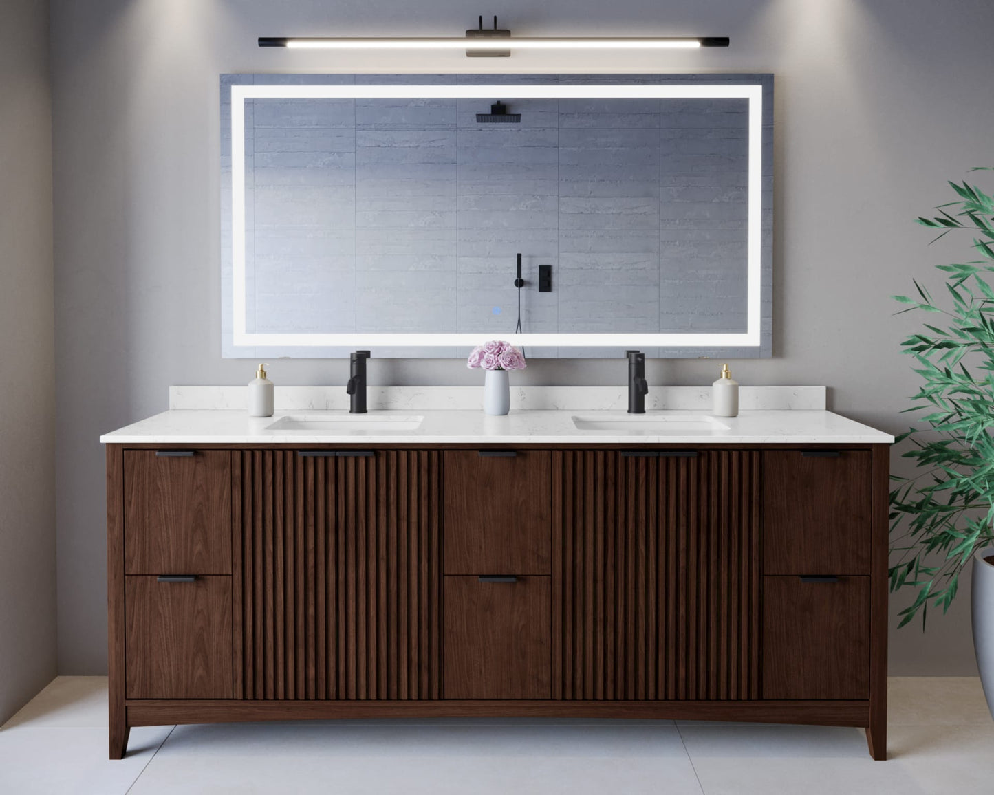 Palmilla Double Bathroom Vanity - 84W x 35H x 22D
