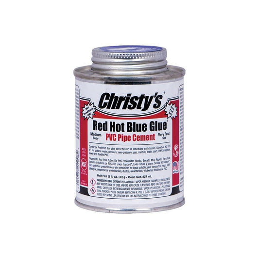Medium Body Cement, 1/2 pt, Deep Blue, For PVC