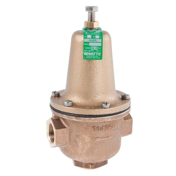 Pressure Reducing Valve, 1 in, FNPT, Brass
