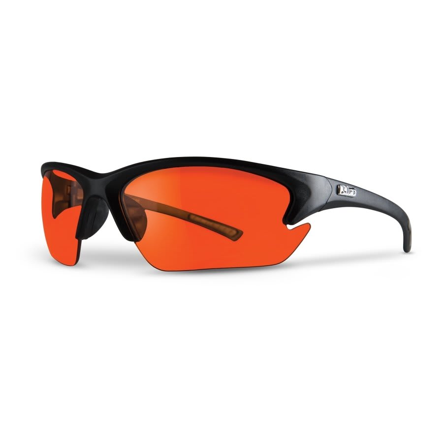 Quest Safety Glasses, Black Frame, Amber Lenses