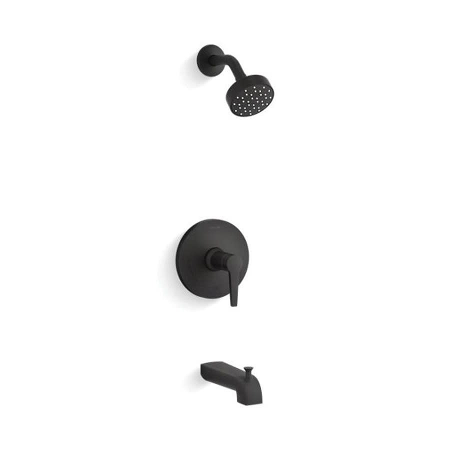 Pitch® Pressure Balanced Tub & Shower Trim, Matte Black