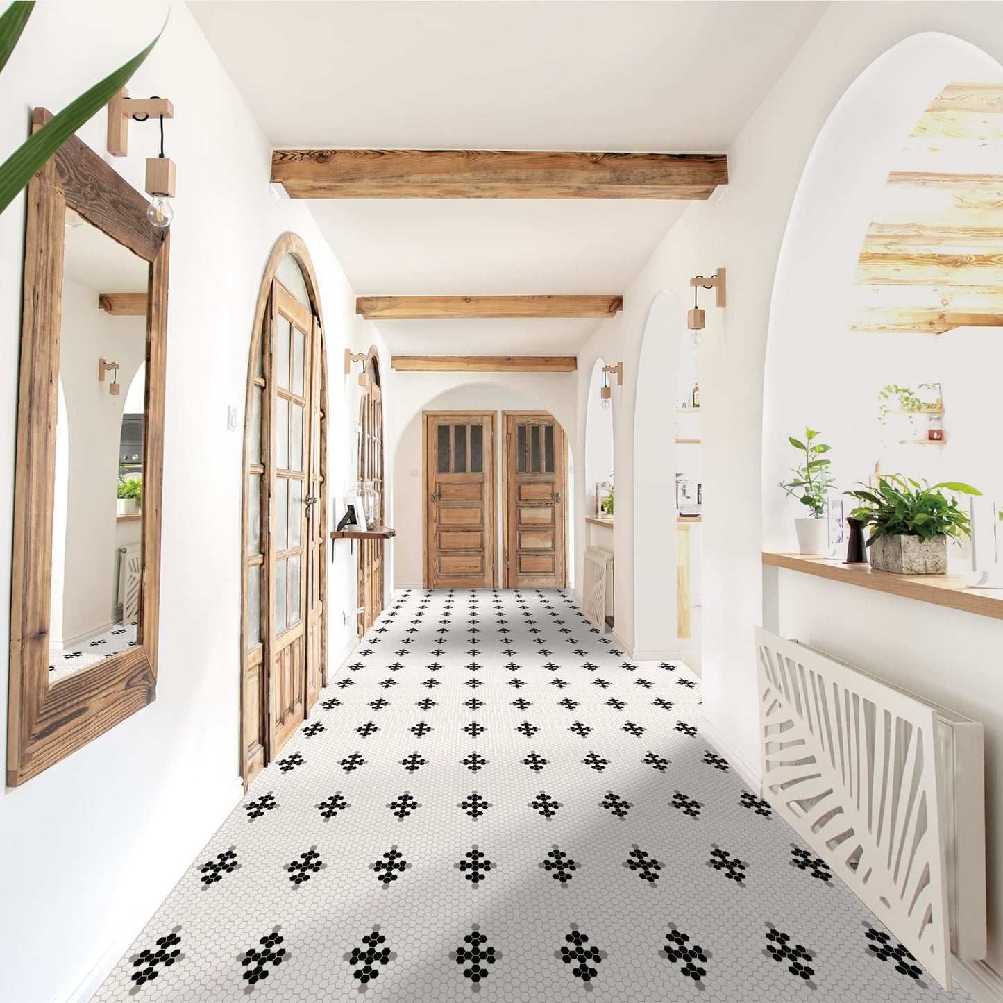 Color Story Mosaics Matte Designer White Hexagon 1.5X1.5 Matte
