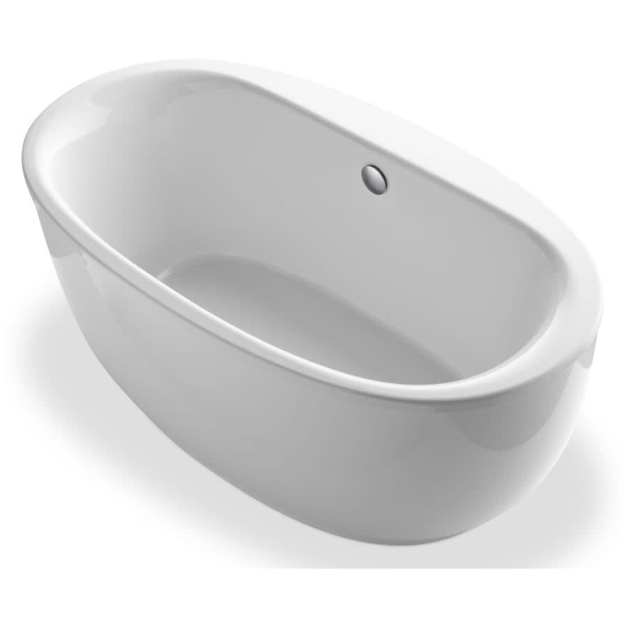 Sunstruck 60" Soaking Bathtub for Freestanding Installations with Center Drain