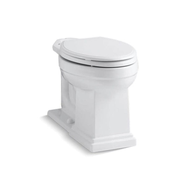 Tresham® Toilet Bowl, Floor Mount, 12 in Rough, Elongated, White