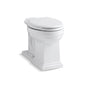 Tresham® Toilet Bowl, Floor Mount, 12 in Rough, Elongated, White