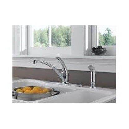 Foundations® Kitchen Faucet, Deck Mount, ADA, 1 Lever Handle, 4-Hole, Chrome