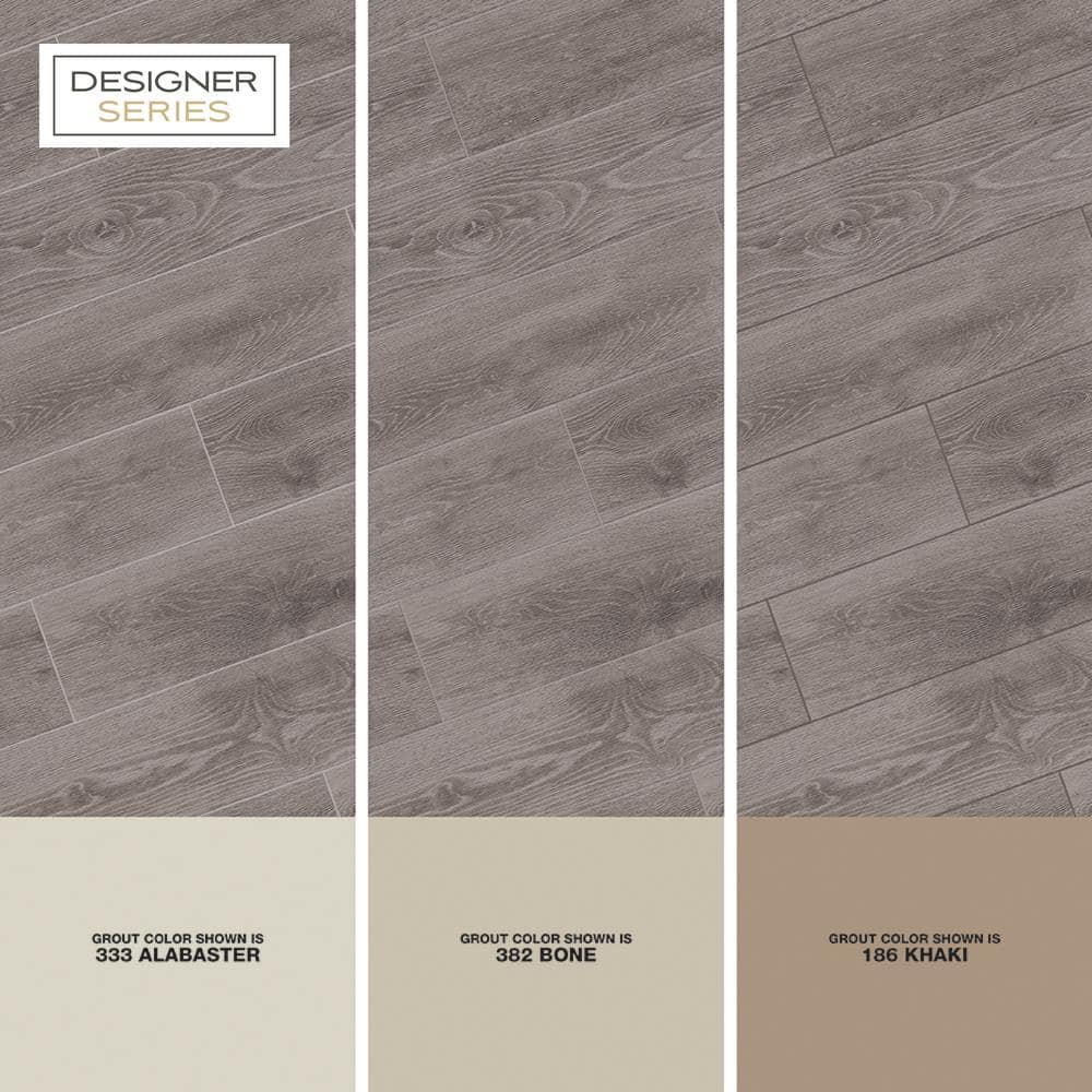 Designer Series Nevada Wool Dark Gray 8 in. x 40 in. Wood Look Porcelain Floor and Wall Tile (12.92 sq. ft./Case)