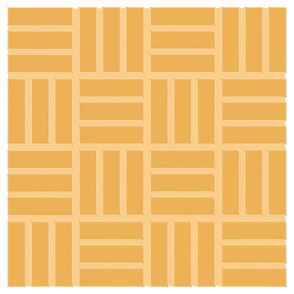 Color Wheel Mosaic Mustard Herringbone 1X3 Glossy