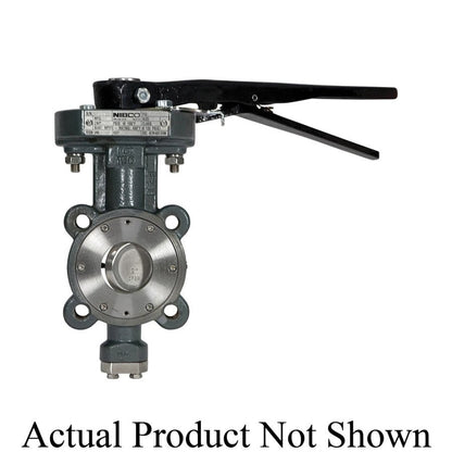 Lug Style Butterfly Valve, Lever Handle, 3 in, Flange, Carbon Steel
