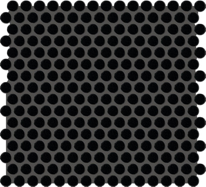 Color Story Mosaics Matte Black Hexagon 1.5X1.5 Matte