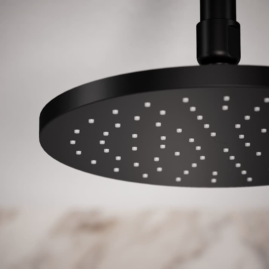 Contemporary Round 8" Single Function 2.5 GPM Rainhead with MasterClean Sprayface and Katalyst Air-Induction Technology