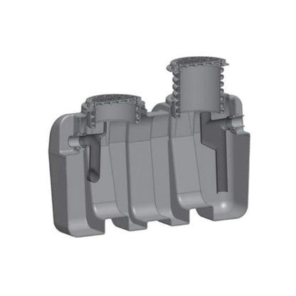 BIG Grease Interceptor, 750 lb, 75 gpm, Polyethylene