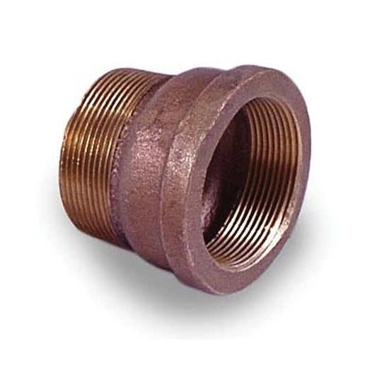 Extension Piece, 3/4 in, MNPT x FNPT, Lead Free Brass, Rough Brass