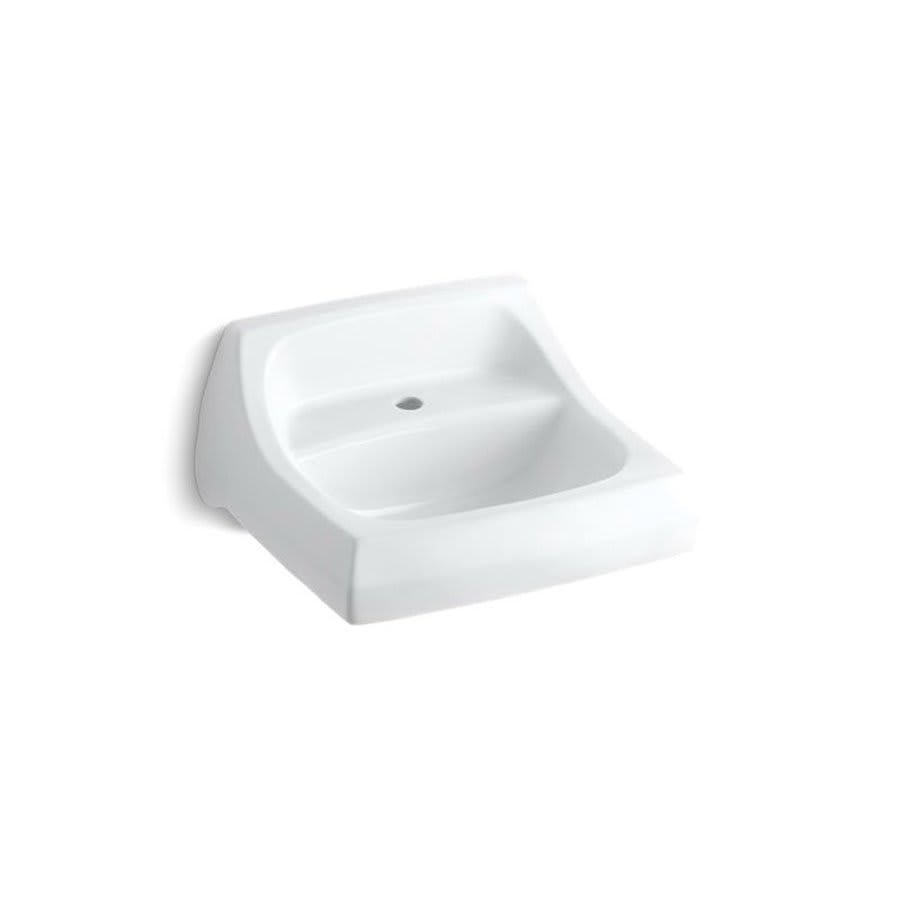 Kingston™ Wall Mount Lavatory Sink, ADA, 21-1/4 x 18-1/4 x 7-1/4 in, Vitreous China, White