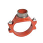Mechanical Tee, 4 x 1-1/2 in, Groove x FNPT, Ductile Iron, Enamel Painted
