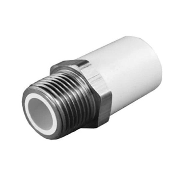 FlowGuard Gold® Male Adapter, 3/4 in, Socket x Brass Reinforced MNPT, SDR 11, CPVC