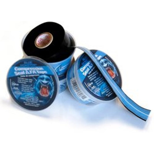 Self-Fusing Teflon Tape, 1 in W, 12 in L, Blue