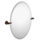 23-7/8" W x 26" H Oval Frameless Bathroom Wall Mirror