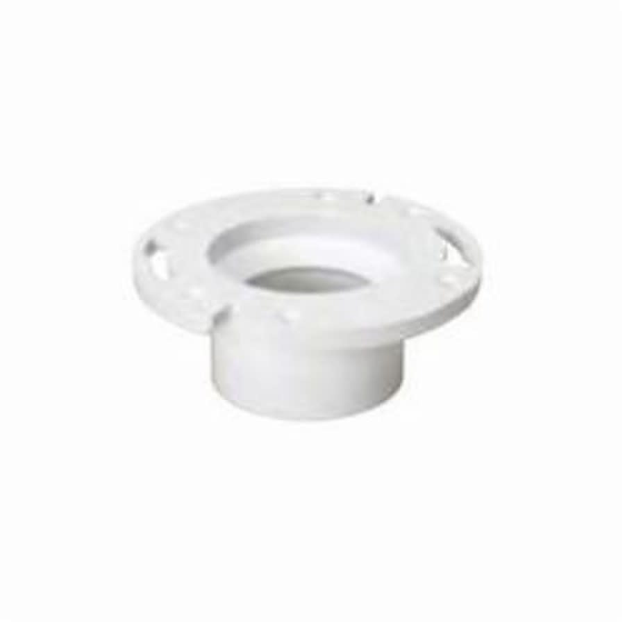 Low Profile Closet Flange, 4 x 3 in, Hub, PVC, SCH 40/STD