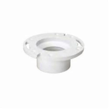 Low Profile Closet Flange, 4 x 3 in, Hub, PVC, SCH 40/STD