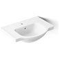 Veer 24" Pedestal Bathroom Sink Only with One Hole Drilled and Overflow