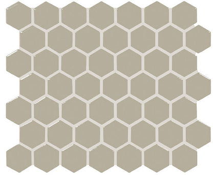 Color Wheel Mosaic Matte Architectural Gray Hexagon 1.5X1.5 Matte