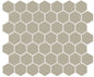 Color Wheel Mosaic Matte Architectural Gray Hexagon 1.5X1.5 Matte