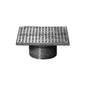 ZB400 Floor Drain Top, 5 in, Square, Polished Chrome