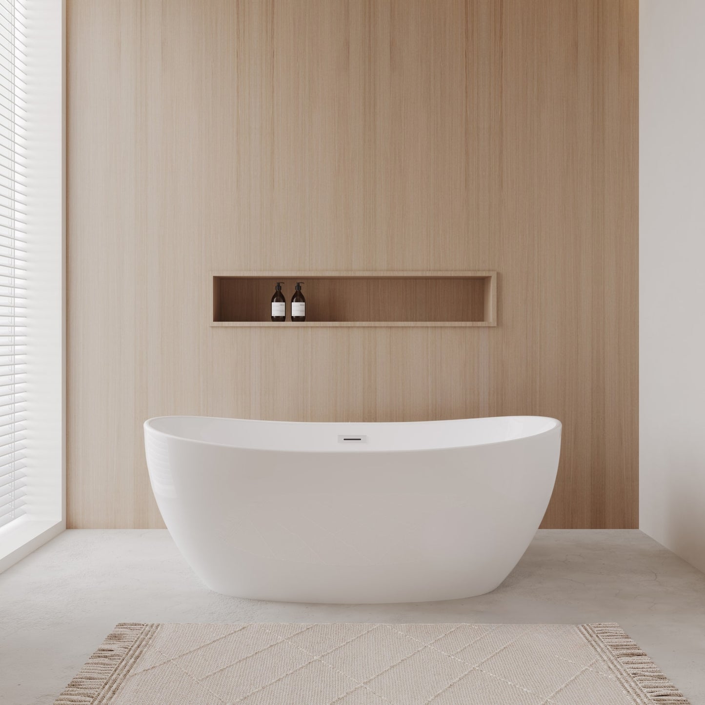 Rebecca Freestanding Bathtub - 60W x 23H x 32D
