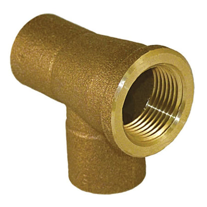 Tee, 3/4 in, C x FNPT x C, Copper
