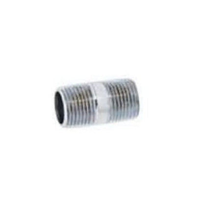 Nipple, 1/2 in, 1-1/2 in L, MNPT, Chrome Plated Brass