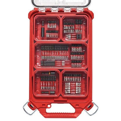SHOCKWAVE™ PACKOUT™ 100-Piece Impact Driver Bit Set, Hex/Phillips®/Slotted/Square/Torx Point, 1/4 in