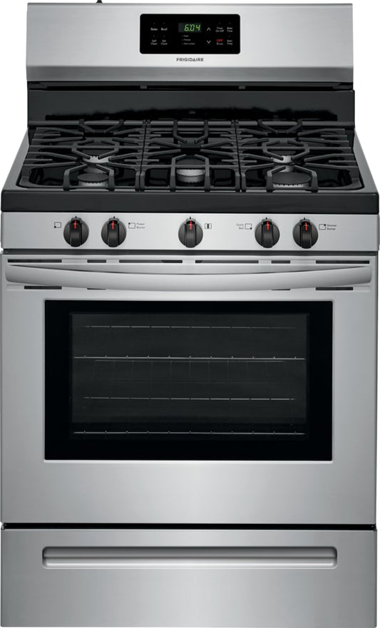 30 Inch Freestanding Gas Range with 5 Sealed Burners, 5 Cu. Ft