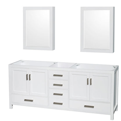Sheffield Double Bathroom Vanity - 78.5W x 35H x 21.5D